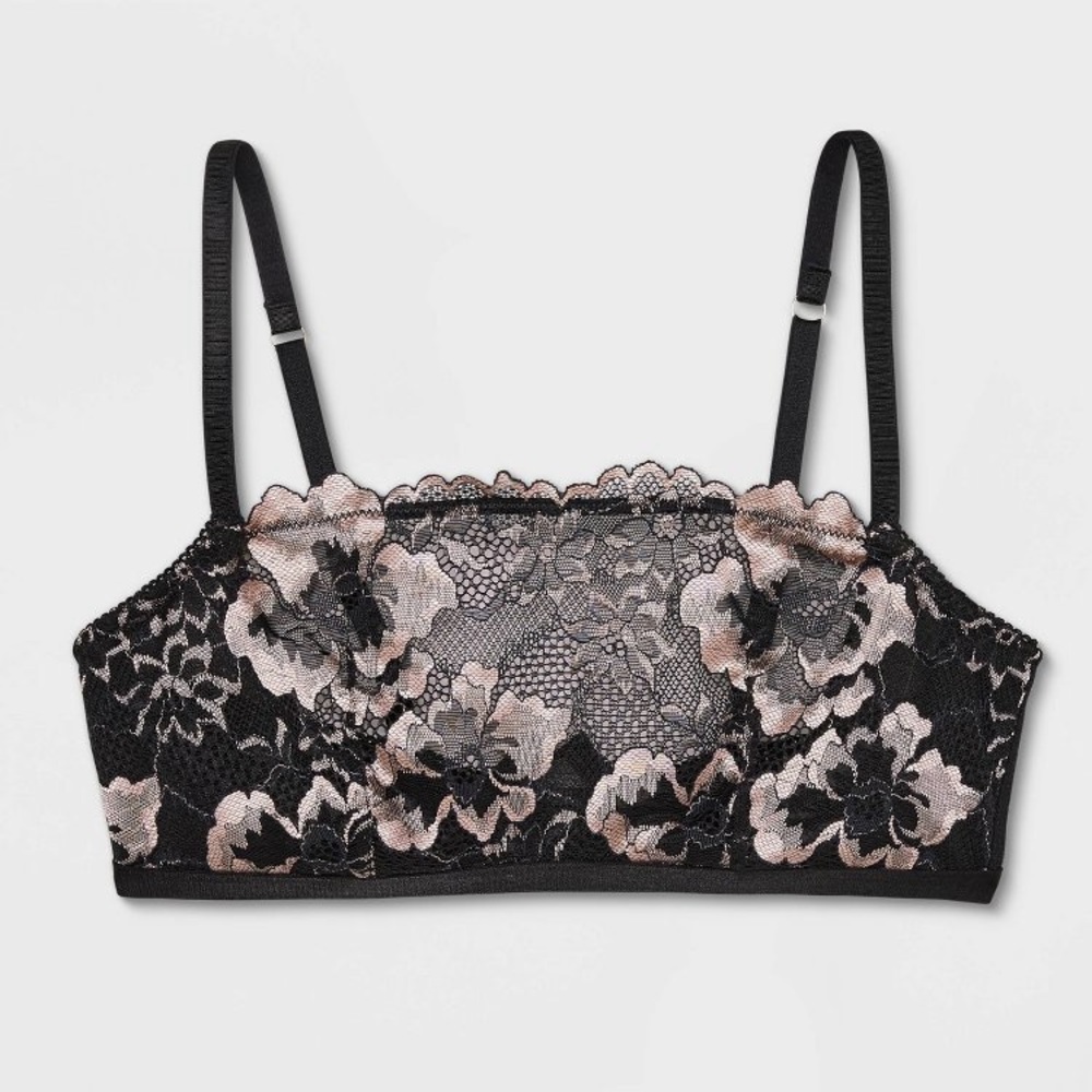 NWT Auden Women’s Lace Bralette Underwire Black - Picture 1 of 5